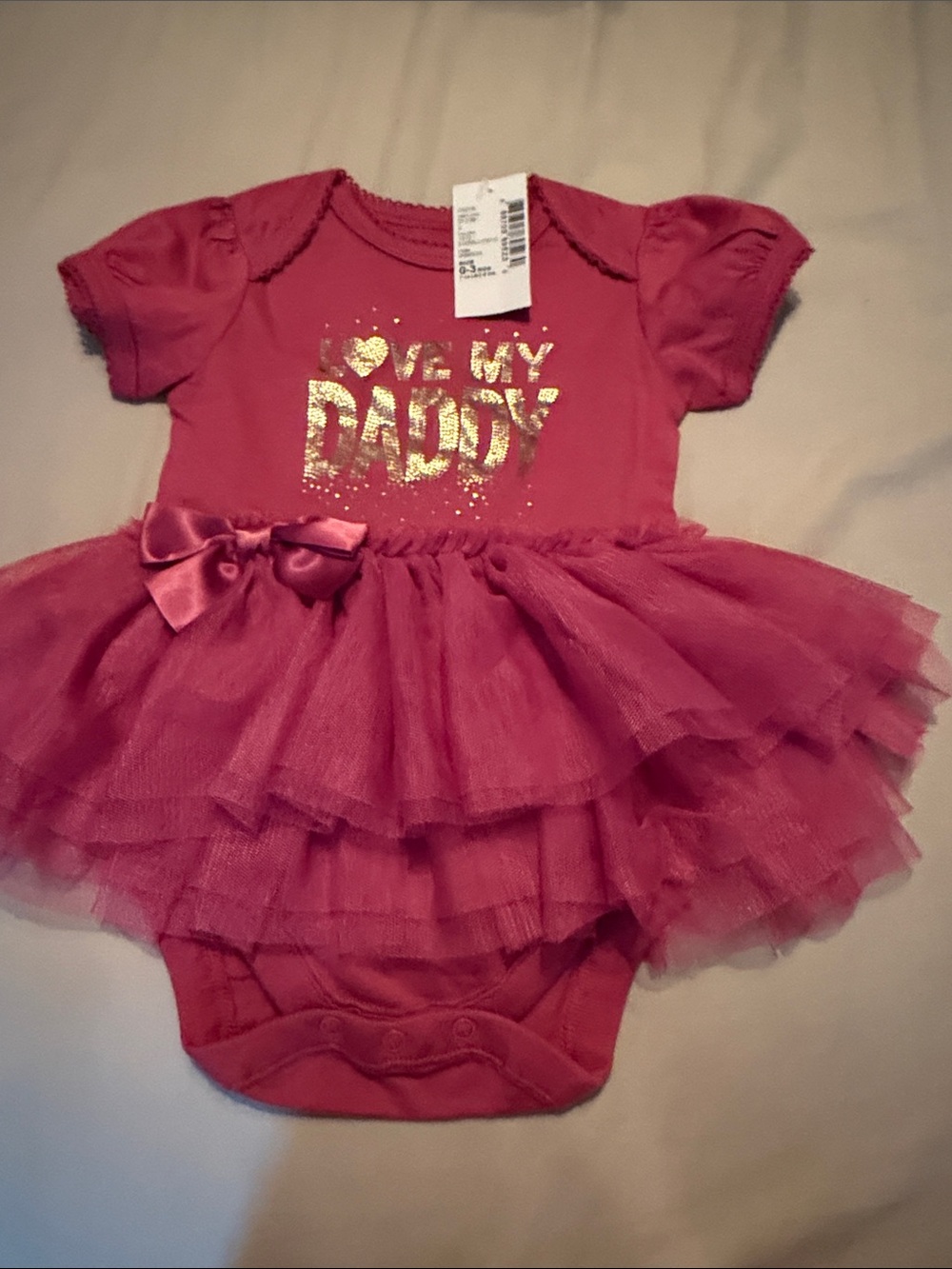 Carter's Rose Pink Tulle Tutu Bodysuit